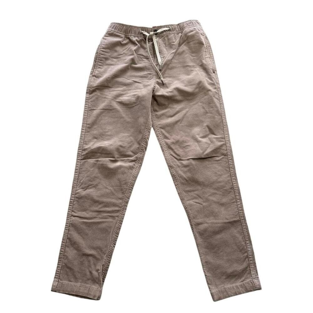 Vuori Optimist Cord Pant Mens Small Mushroom Brown Corduroy Drawstring